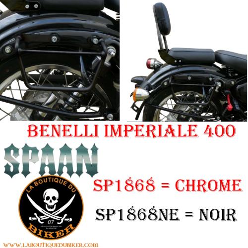 Supports De Sacoches Latérales BENELLI Imperiale 400 Klick Fix...SP1868NE NOIR...LA BOUTIQUE DU BIKER