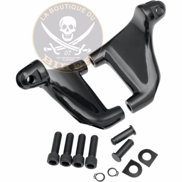 KIT DE MONTAGE CALE-PIEDS AR NOIR HD SPORTSTER 2004-2013...DRAG SPECIALTIES MOUNT PASS PEG BLK04-13XL 16200705 / 057160