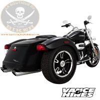 POTS HARLEY FLRT TRIKE 2017-2022 VANCE & HICES MUFFLER TRIKE DELUXE CHROME...VH16796 VANCE + HINES MUFFLER TS 17-19 FLRT 18011232 / 16796