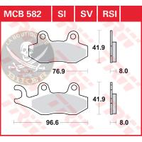 PLAQUETTES DE FREIN KEEWAY 125 SUPERLIGHT AVANT...PE17220450 TRW BRAKE PAD TRW MCB582 17220450 / MCB582... LA BOUTIQUE DU BIKER