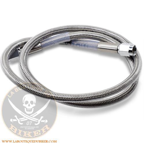 DURITE DE FREIN...DS098830 DRAG SPECIALTIES UNIVERSAL BRAKE LINE STAINLESS STEEL AN-3 30"