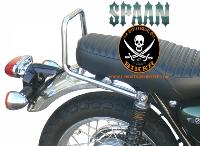 Poignées De Maintien Passager KAWASAKI W650 / W800...SP1051 CHROME...SPAAN LA BOUTIQUE DU BIKER