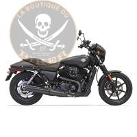 POTS HARLEY XG500 / XG750 STREET / MUFFLER 4" STRAIGHT CAN STYLE BLACK STREET EXHAUST BASSANI 1587RB...PE18010742