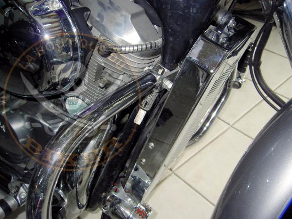 BARRE de PROTECTION MOTEUR HONDA VT750 S NOIR...SP329NE NOIR...SPAAN-LA BOUTIQUE DU BIKER