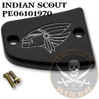 COUVRE Mr FREIN AVANT INDIAN SCOUT 2015-2023...PE06101970 NOIR...JOKER MACHINE MASTER CYLINDER COVER FRONT WARRIOR CHROME 30-382-2