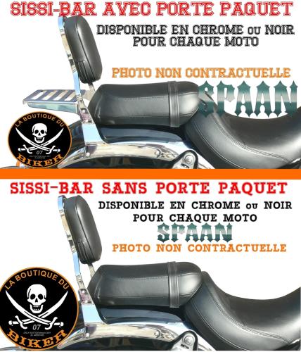 SISSY BAR YAMAHA 1600 WILD STAR / 1300 ROYAL STAR...HAUTEUR 35cm SANS PORTE PAQUET...SP442 CHROME  #LABOUTIQUEDUBIKER
