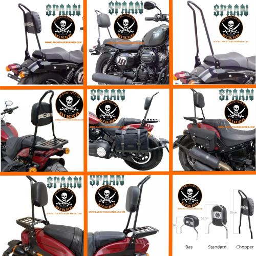 SISSI-BAR KAWASAKI VN900 + CLASSIC...HAUTEUR 50cm SANS PORTE PAQUET..SP678CH CHROME  #LABOUTIQUEDUBIKER