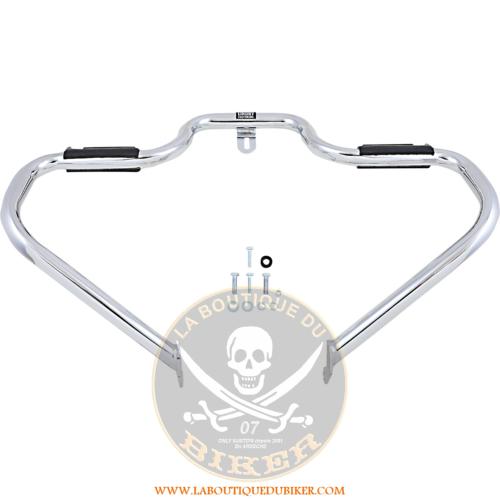 BARRE DE PROTECTION MOTEUR HARLEY FL/FX 2018-2023 CHROME 32mm...PE16240380 LINDBY MULTIBAR CHR 18-20 FL/FX