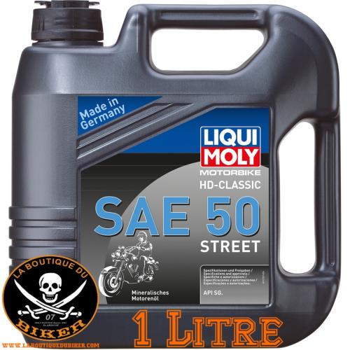 HUILE MOTEUR SAE 50 1 LITRE HARLEY et MOTO CUSTOM MINERAL...PE36010430 LIQUI MOLY HD-CLASSIC SAE 50 STR 1L 36010430 / 1572