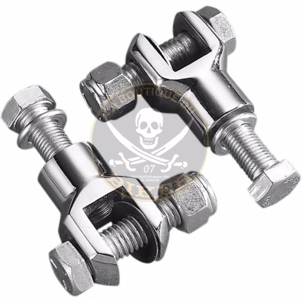 ADAPTATEUR POUR CALE PIED HARLEY...LA PAIRE...DS253492...DRAG SPECIALTIES FOOTPEG CLEVIS 3/8-24" DS253492 / 17-0425-C-BC202