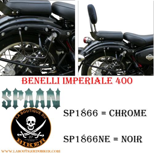 Supports De Sacoches Latérales BENELLI Imperiale 400 Standard...SP1866NE NOIR...LA BOUTIQUE DU BIKER