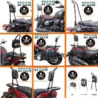SISSI-BAR KAWASAKI VN900 + CLASSIC...HAUTEUR 50cm SANS PORTE PAQUET..SP678CH CHROME  #LABOUTIQUEDUBIKER
