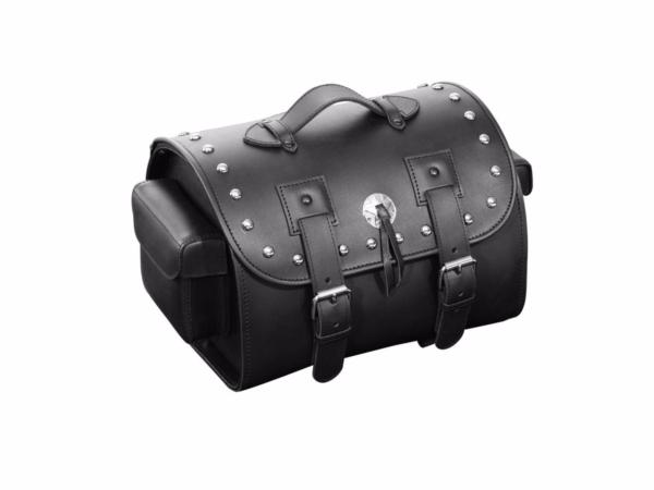 ROULEAU POUR SISSI-BAR CLOUS CUIR...H02-2651 Highway Hawk Suitcase "Orlando" (1Stück) in black real leather with studs H = 24cm L = 40cm D = 28cm...LA BOUTIQUE DU BIKER