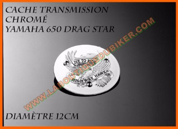 CACHE CHROMé TRANSMISSION LIVE TO RIDE DIAMETRE 124mm EN PROMO 