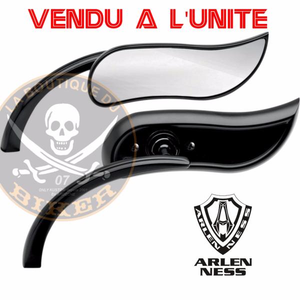 RETROVISEUR HARLEY NOIR ARLEN NESS UPSWEPT NOIR GAUCHE...PE06400491 ARLEN NESS MIRROR UPSWEPT MICRO BLACK LEFT 13-404