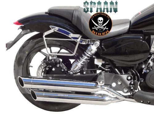 SUPPORTS SACOCHES MITT 125 / 400 MB...KLICKFIX...SP1609 CHROME SPAAN LA BOUTIQUE DU BIKER