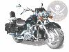 SISSI-BAR HONDA VT750 SHADOW  C4/C5/C6/C7/C8...HAUTEUR 35cm AVEC PORTE PAQUET...SP572 CHROME  #LABOUTIQUEDUBIKER