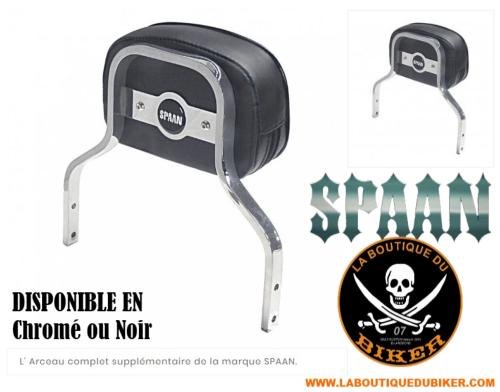 ARCEAU COMPLET POUR SISSI-BAR SPAAN LARGEUR 220mm BAS NOIR 26cm...SP A220-BNE...LA BOUTIQUE DU BIKER