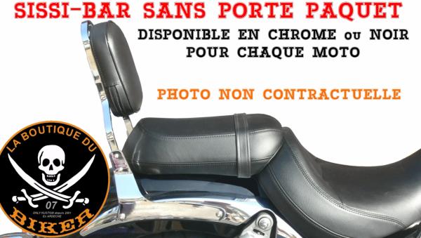 SISSI-BAR HD SPORTSTER DE 1994 à 2003...HAUTEUR 35cm SANS PORTE PAQUET...SP532NE NOIR...LA BOUTIQUE DU BIKER