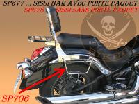 SUPPORTS SACOCHES KAWASAKI VN 900...KLICKFIX CHROME...SP706 SPAAN-LABOUTIQUE DU BIKER