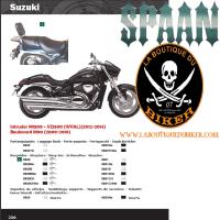 SISSI-BAR SUZUKI M1500 INTRUDER...HAUTEUR 50cm AVEC PORTE PAQUET...SP830CH CHROME...LA BOUTIQUE DU BIKER