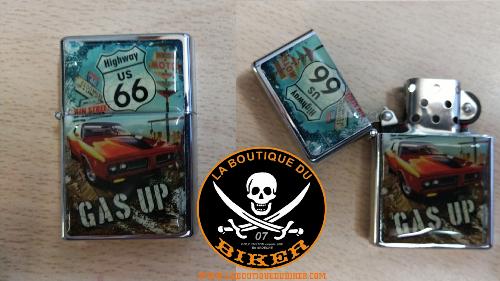 BRIQUET HIGHWAY US 66 GAS UP...LA BOUTIQUE DU BIKER