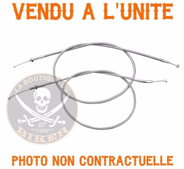 HONDA VT600 C + VLX...CABLE EMBRAYAGE GAINE TRESSé STANDARD...H20-0203 Highway Hawk Clutch cable steel braided original length Honda VT 600 Shadow