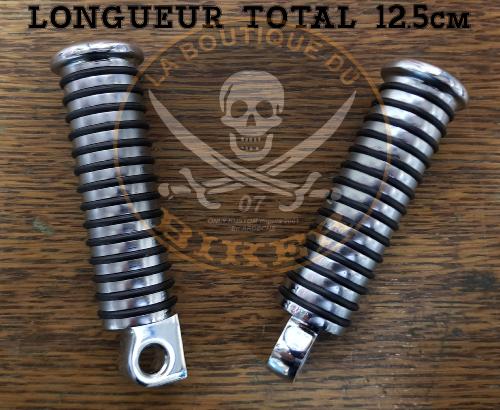 A-N°10 CALE PIEDS DROIT+GAUCHE UNIVERSELS RING DAYTONA / BOBBER / SPYDER...DRAG SPECIALTIES SM REPLACEMENT PEGS F/H.D DS253340 / 17-0958-SC-2