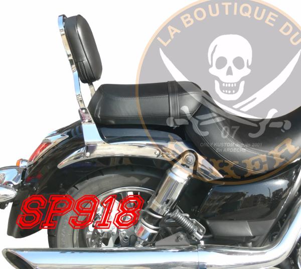 SISSI-BAR KAWASAKI VN1700 VN CLASSIC...SANS PORTE PAQUET CHROME...SP918 SPAAN LA BOUTIQUE DU BIKER