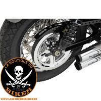 CACHE POULIE HARLEY SPORTSTER 2004-2022...PE12010520 DRAG SPECIALTIES REAR BELT PULLEY COVER CHROME