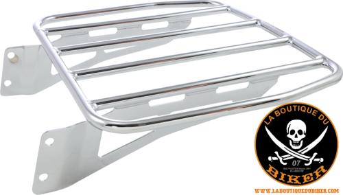 PORTE BAGAGE pour SISSI-BAR COBRA LUGGAGE RACK WIDE CHROME 15100967 / 602-3510  #LABOUTIQUEDUBIKER