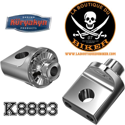 ADAPTATEUR POUR CALE PIED ou MARCHE PIED KURYAKYN HD 1983-2023 K8883...KURYAKYN MOUNT PEG SPLN HARLEY 16200851 / 8883