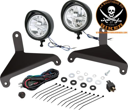 Kit de feux de gabarit à LED Focus™ de 3-1/2" CAN-AM SPYDER 2020-2022...SHOW CHROME DRIVING LIGHT KIT CANAM 20012421 / 41-208BK