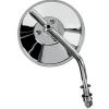 RETROVISEUR HARLEY CHROME 10cm HD ..DS302050 DRAG SPECIALTIES MIRROR ROUND 4" W/ ADJUSTABLE STEM CHROME KA-1-BC4