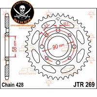 COURONNE ARRIERE KYMCO 428/41T...JT SPROCKETS SPROCKET REAR 41T 428 12100431 / JTR269.41