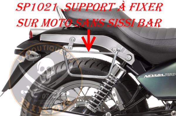 SUPPORTS SACOCHES MOTO GUZZI NEVADA 750 SANS SISSI BAR...KLICKFIX...SP1021 