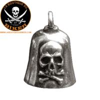 CLOCHETTE PORTE BONHEUR...MCS550529 SKULL & CROSSBONES GREMLIN BELL #LABOUTIQUEDUBIKER