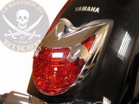 CACHE FEU ARRIERE YAMAHA XVS950 MIDNIGHT STAR...H662-117 Highway Hawk Taillight Covers "New Tech Glide" for Yamaha XVS 950 A Midnight Star chrome...LA BOUTIQUE DU BIKER