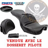 SELLE HD DYNA FXD / FXDWG / FLD 2006-2017 AVEC DOSSERET PILOTE...GEL...PE08030213 SADDLEMEN EXPLORER SEAT WITH DRIVER BACKREST HARLEY DAVIDSON