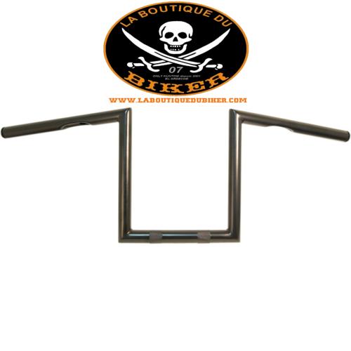 GUIDON EN 25 HARLEY HAUTEUR 25CM APEHANGER NOIR...PE06013315 EMGO HANDLEBAR 1" APE HANGER 06013315 / 07-93430B