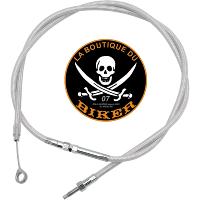 HARLEY FL/FX 1987-1999...CABLE D'EMBRAYAGE AVIA +16"..PE 06520199..CLUTCH CABLE STAINLESS STEEL +16"  MOTION PRO CLUTCH CABLE