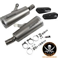 POTS YAMAHA V-MAX 1700 2009-2016...PE18112078 AKRAPOVIC SLIP-ON LINE MUFFLER TITANIUM / S-Y17SO1-HBAV