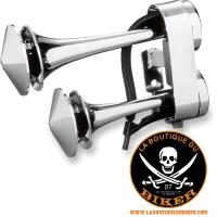 KLAXON 128dB CHROME...PE21070068 RIVCO PRODUCTS HORNS AIR UNIVERSAL 21070068 / AHMULTI