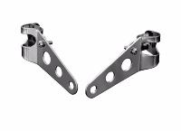 COLLIERS DE FOURCHE EN DIAMETRE 32 à 37mm CHROME...H68-155 Highway Hawk Fork mount brackets for fairings and side mount headlights chrome (2 Pcs) for 32 - 37 mm forks