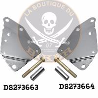 BOITE A OUTILS GAUCHE CHROME...TEARDROP TOOLBOX CHROME LEFT...DRAG SPECIALTIES LEFT CHR TEARDROP TOOLBOX DS373701 / 74348