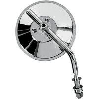 RETROVISEUR HARLEY CHROME 10cm HD ..DS302050 DRAG SPECIALTIES MIRROR ROUND 4" W/ ADJUSTABLE STEM CHROME KA-1-BC4