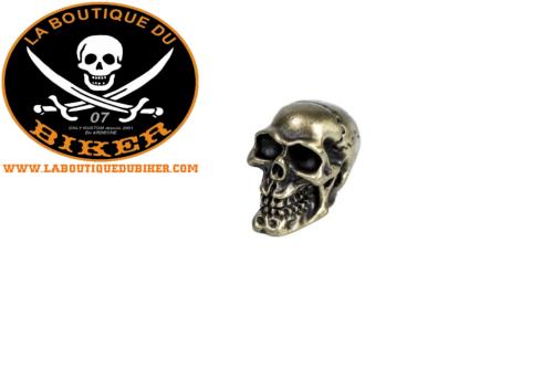 BOUCHONS DE VALVE Highway Hawk Valve stem "Skull old metal look" 2 pieces...H01-125M LA BOUTIQUE DU BIKER