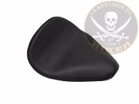 SELLE SOLO UNIVERSEL NOIR PROFILE LARGE...H53-192 Highway Hawk Motorcycle solo seat universal "Bobber Style" real leather black length 340 mm width 300 mm