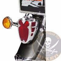 CACHE FEU ARRIERE YAMAHA XV 1600 WILD STAR CLASSIC...H662-113 Highway Hawk Taillight Covers "Tech Glide" for Yamaha XV 1600 Wild Star chrome