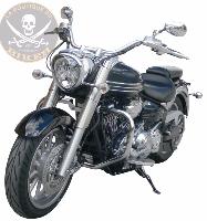 SISSY BAR YAMAHA X1900 MIDNIGHT STAR...HAUTEUR 50cm AVEC PORTE PAQUET...SP715CH CHROME...LA BOUTIQUE DU BIKER